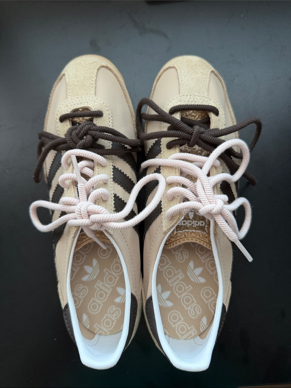 adidas Women Beige & Brown Retro Runner Sneakers
